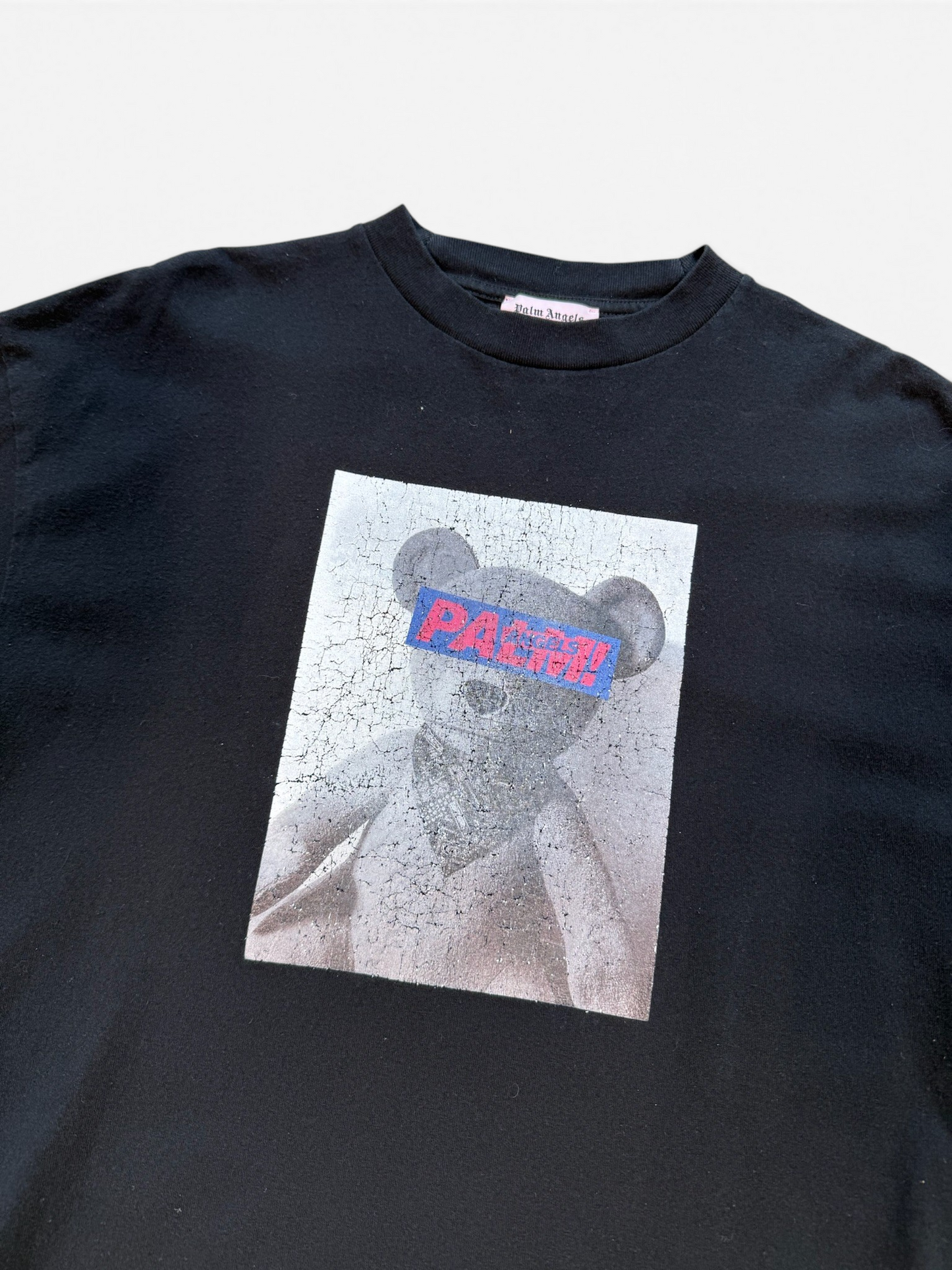 (M) Palm Angles Teddy Bear Print Tee