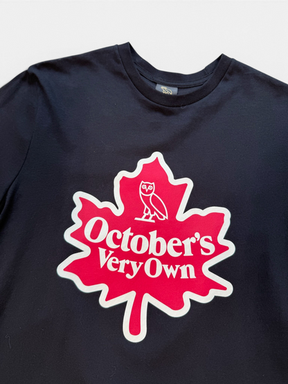 (S) OVO Maple Leaf Tee Black