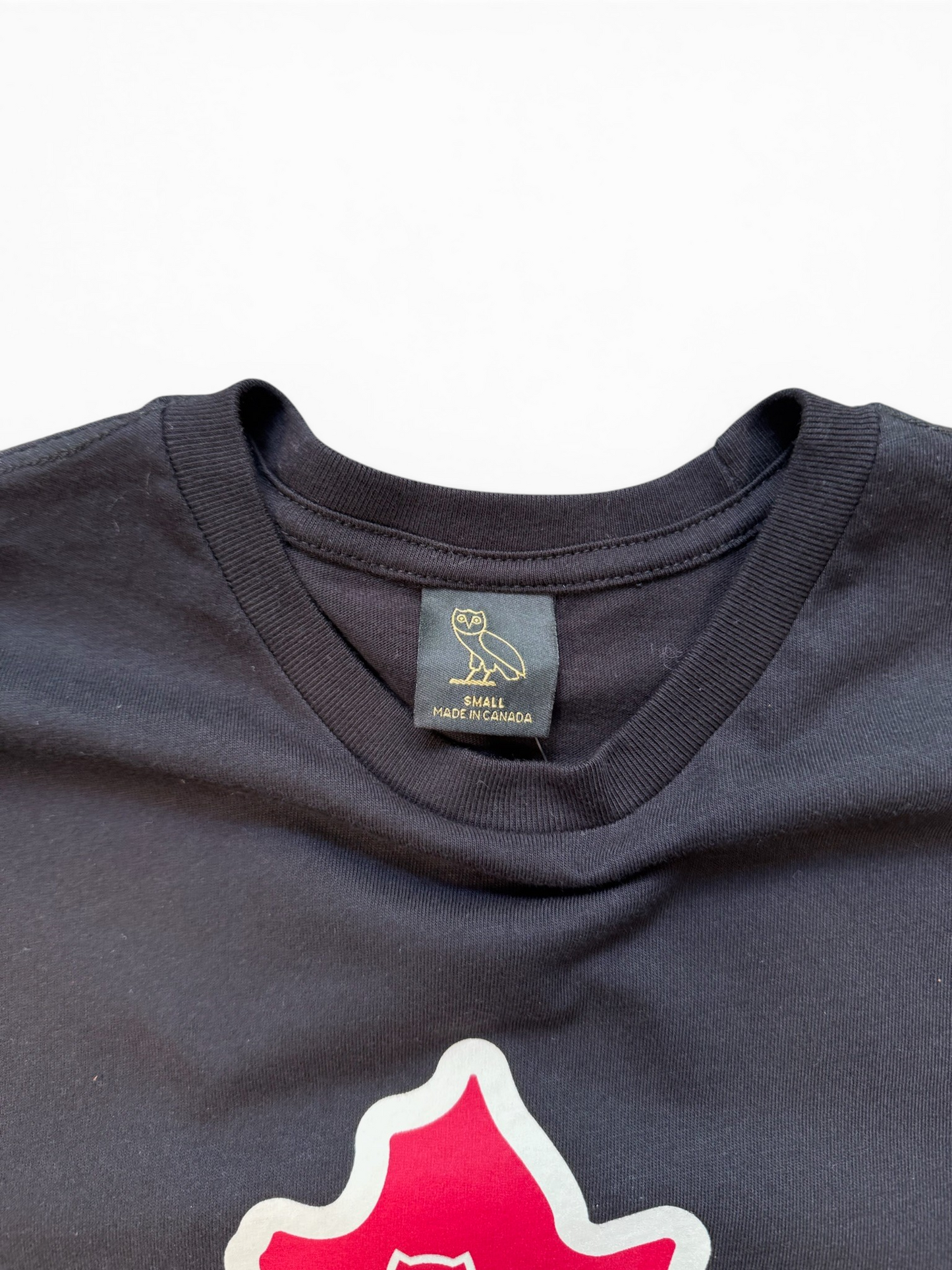 (S) OVO Maple Leaf Tee Black