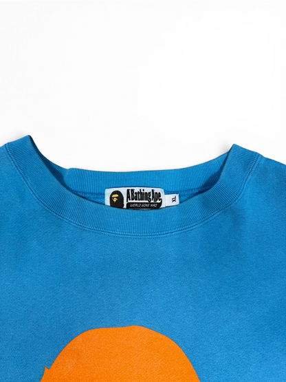 (XL) Bape Mad Face Wide Crewneck FW18
