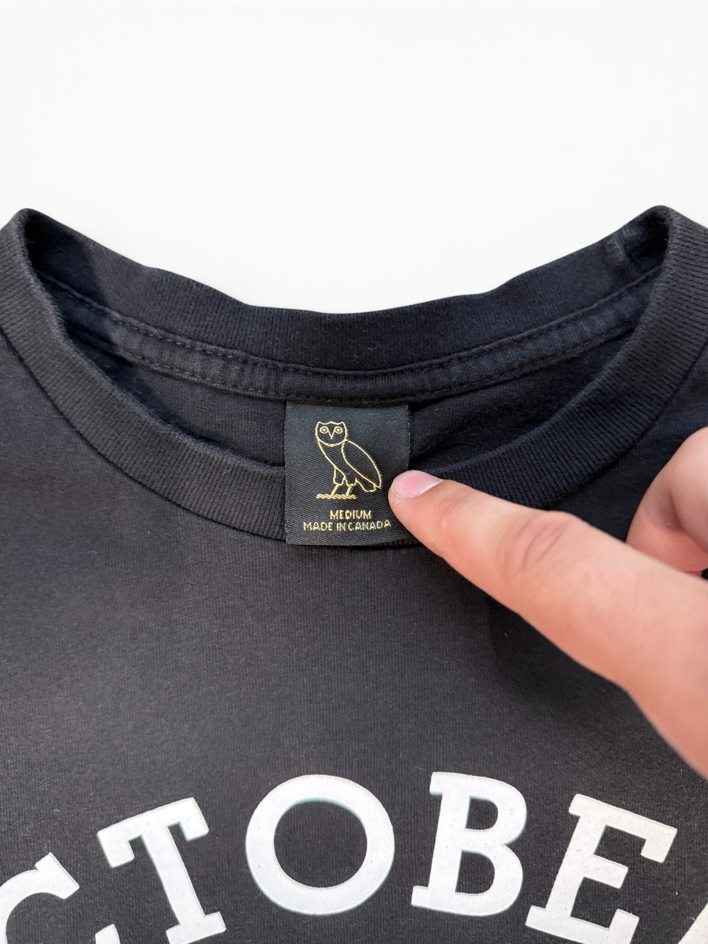 (M) OVO College Tee Black