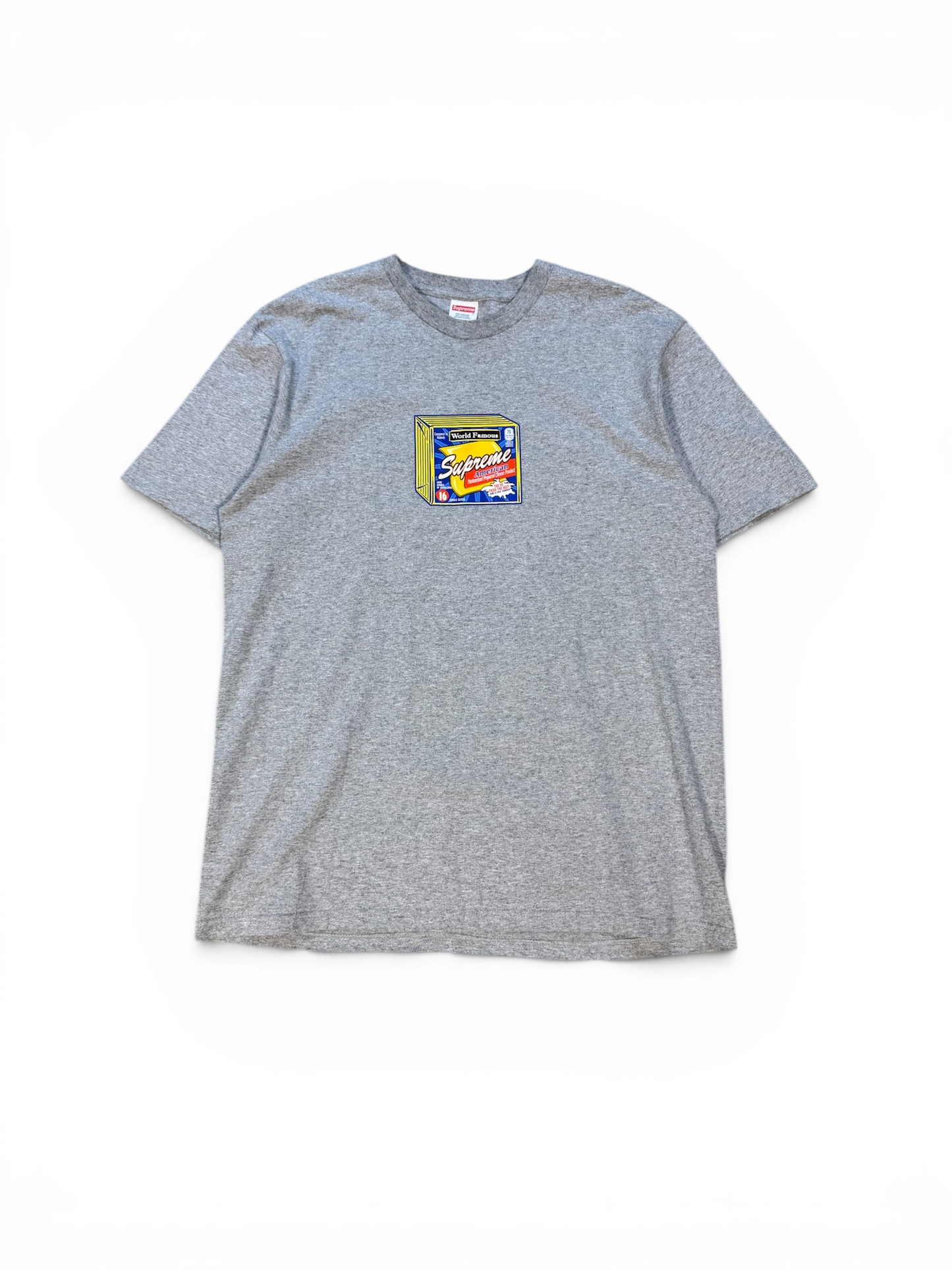 (M) Supreme Cheese Tee Heather Grey