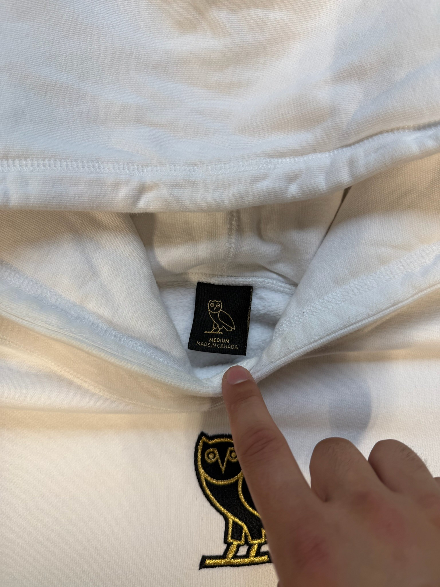 (M) OVO Signature Hoodie White