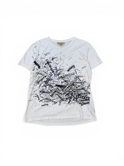 (L) Burberry Lodon Scribble Tee