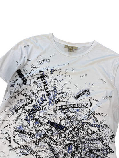 (L) Burberry Lodon Scribble Tee