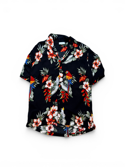 (M) Rhude Falling For You Hawaiian Button Up Shirt