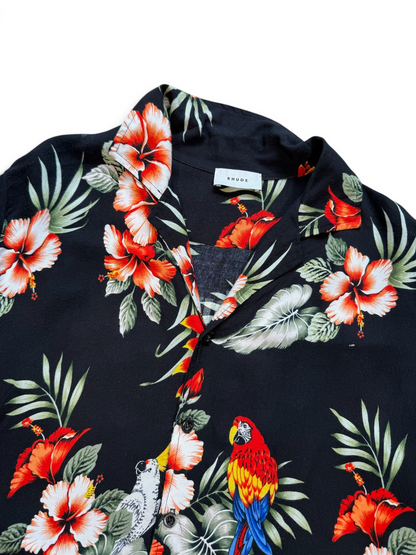 (M) Rhude Falling For You Hawaiian Button Up Shirt