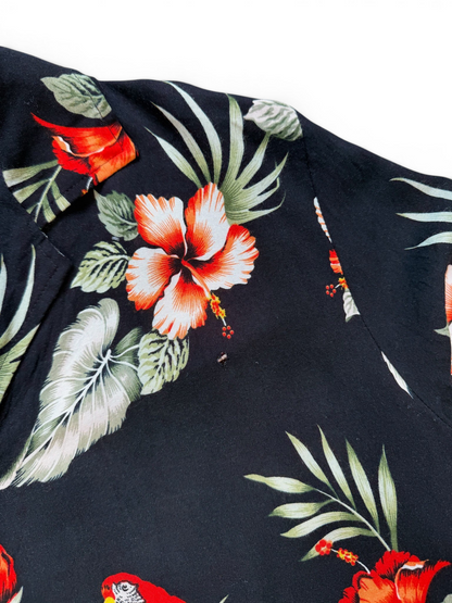 (M) Rhude Falling For You Hawaiian Button Up Shirt