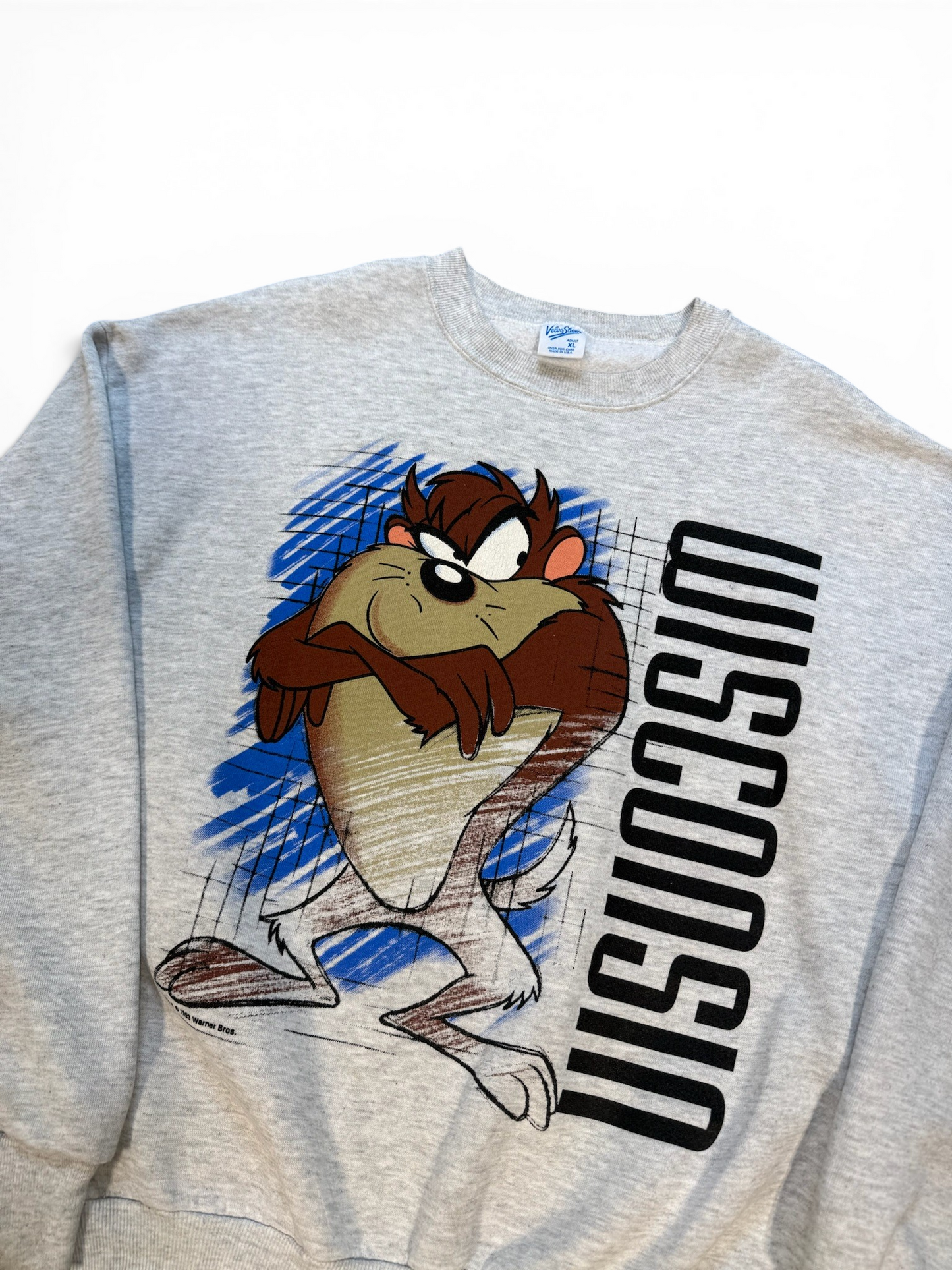 (XL) 1993 Wisconsin Taz Big Print Crewneck
