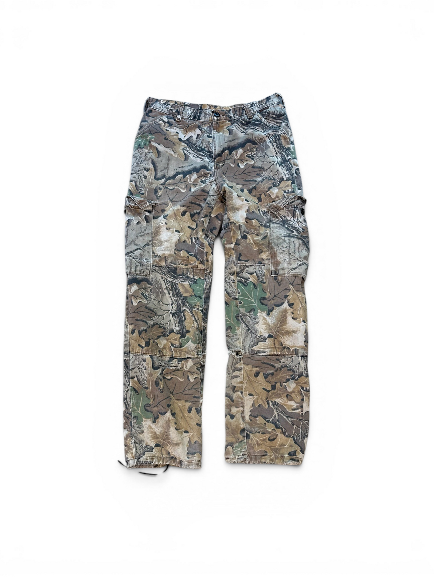 (32x30) Vintage Leaf Camo Cargo Pants