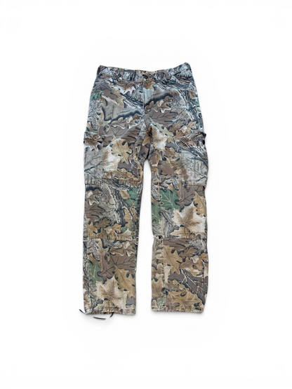 (32x30) Vintage Leaf Camo Cargo Pants