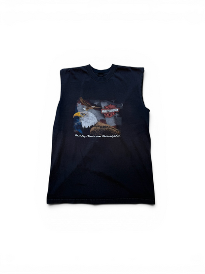 (L) 2006 Harley Davidson Eagle Cutoff Shirt