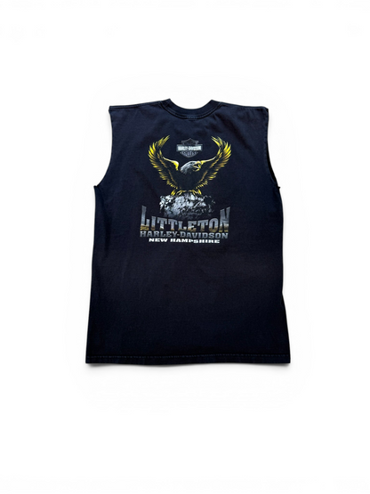 (L) 2006 Harley Davidson Eagle Cutoff Shirt