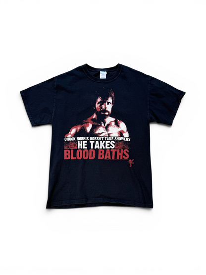 (M) 2008 Chuck Norris Blood Baths Tee