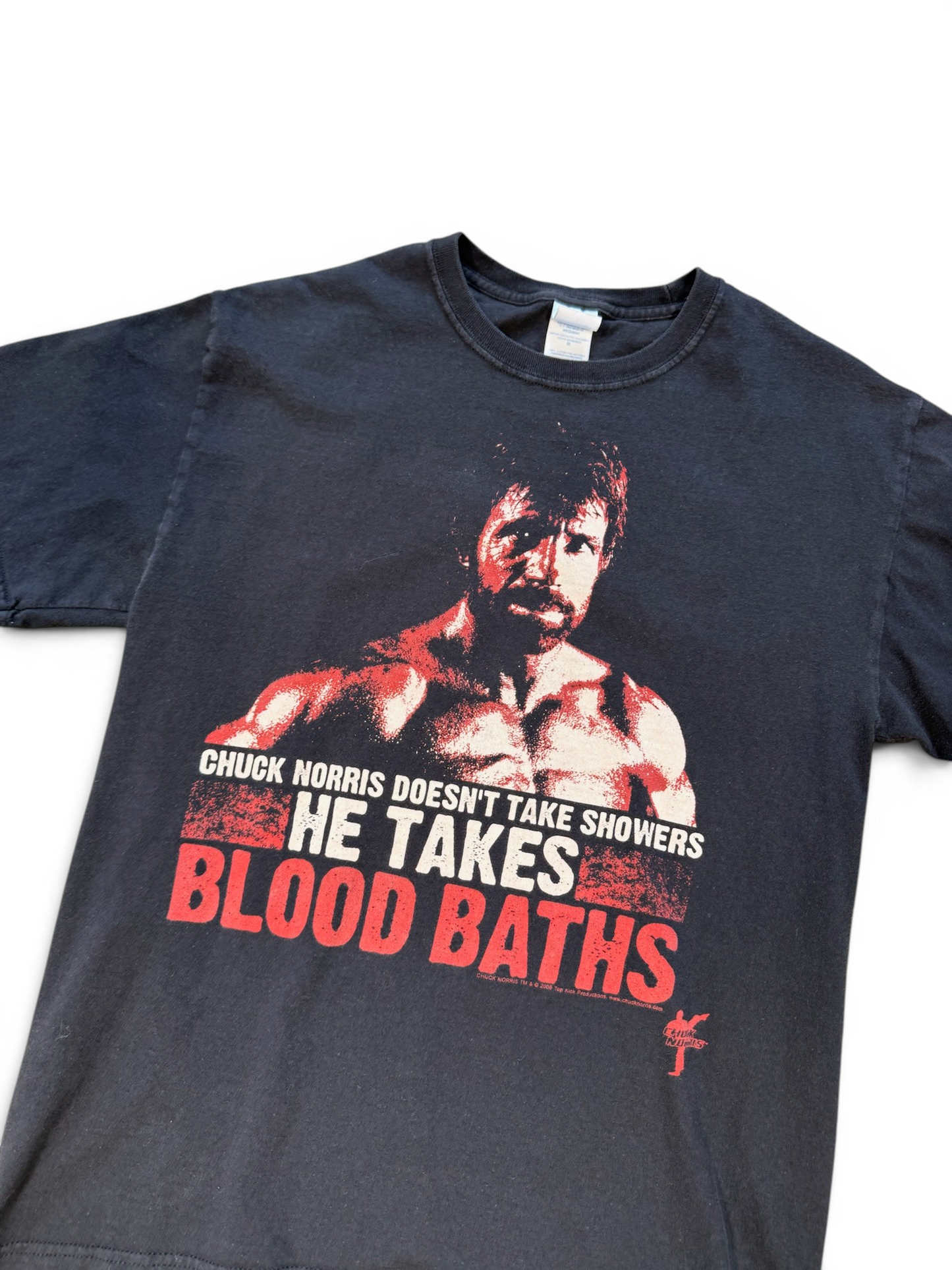 (M) 2008 Chuck Norris Blood Baths Tee