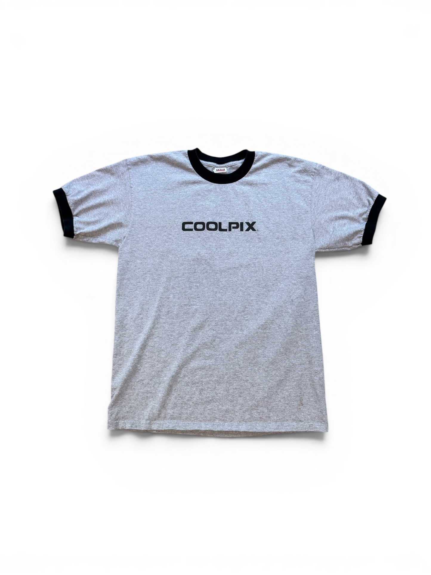 (L) Vintage Nikon Coolpix Promo Ringer Tee