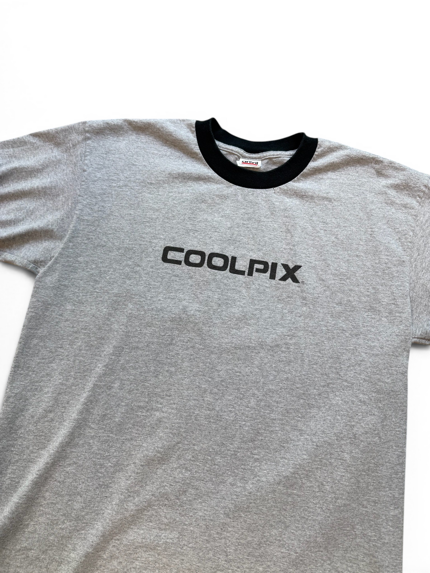 (L) Vintage Nikon Coolpix Promo Ringer Tee