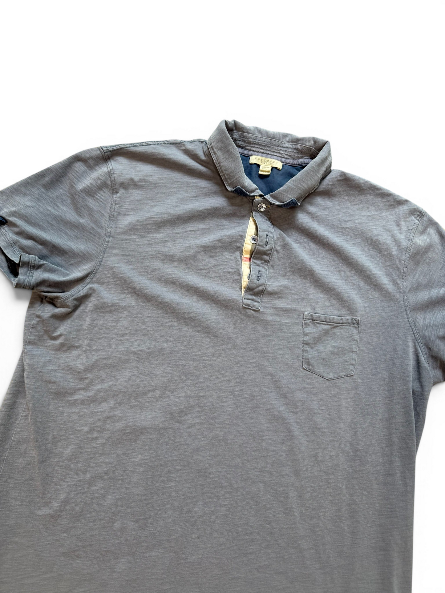 (XL) Vintage Burberry Brit Polo Shirt