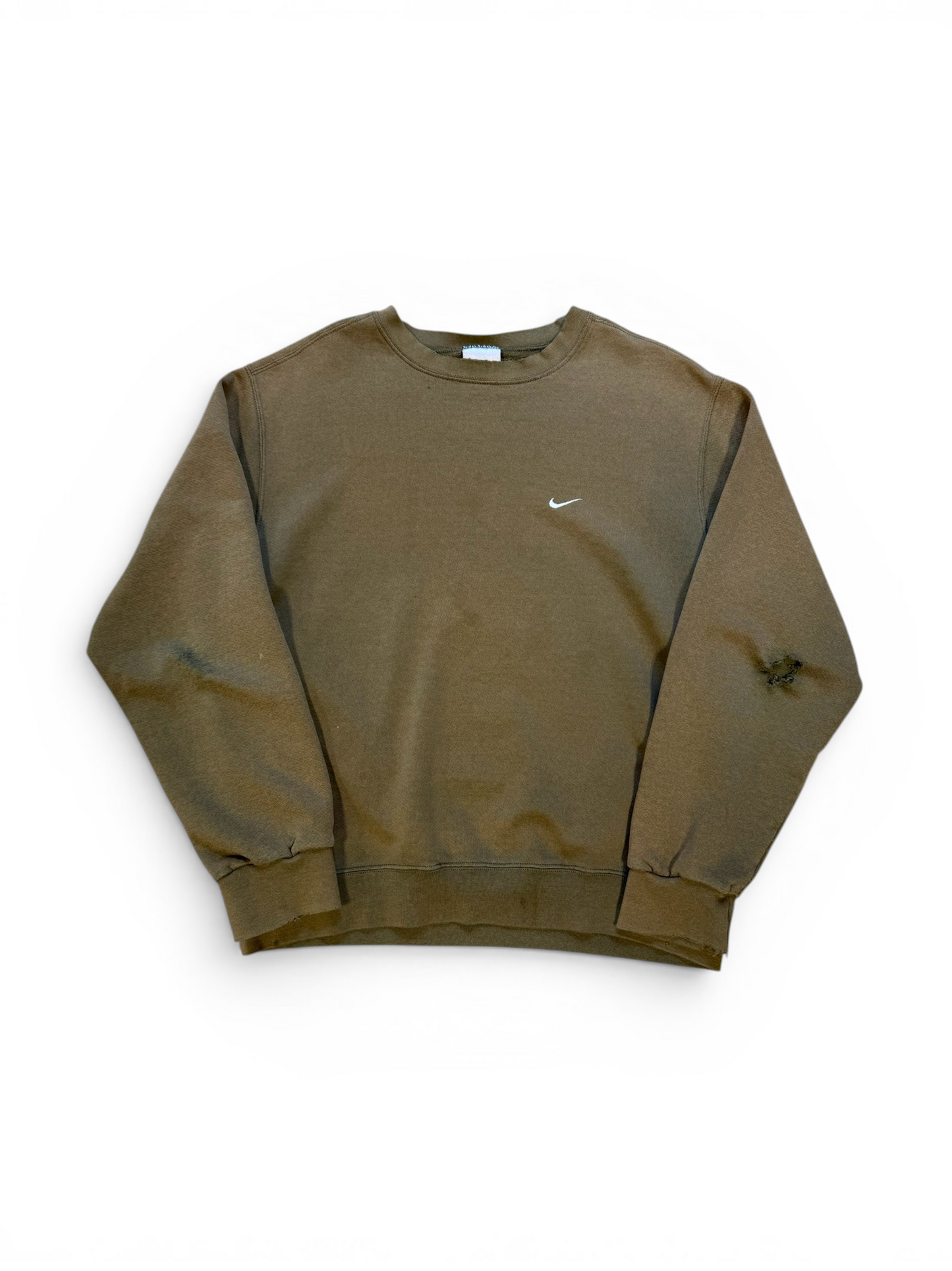 (M) Vintage Nike Faded Olive Crewneck