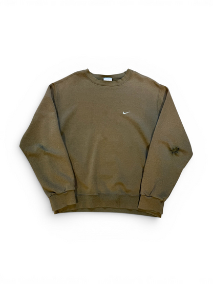 (M) Vintage Nike Faded Olive Crewneck