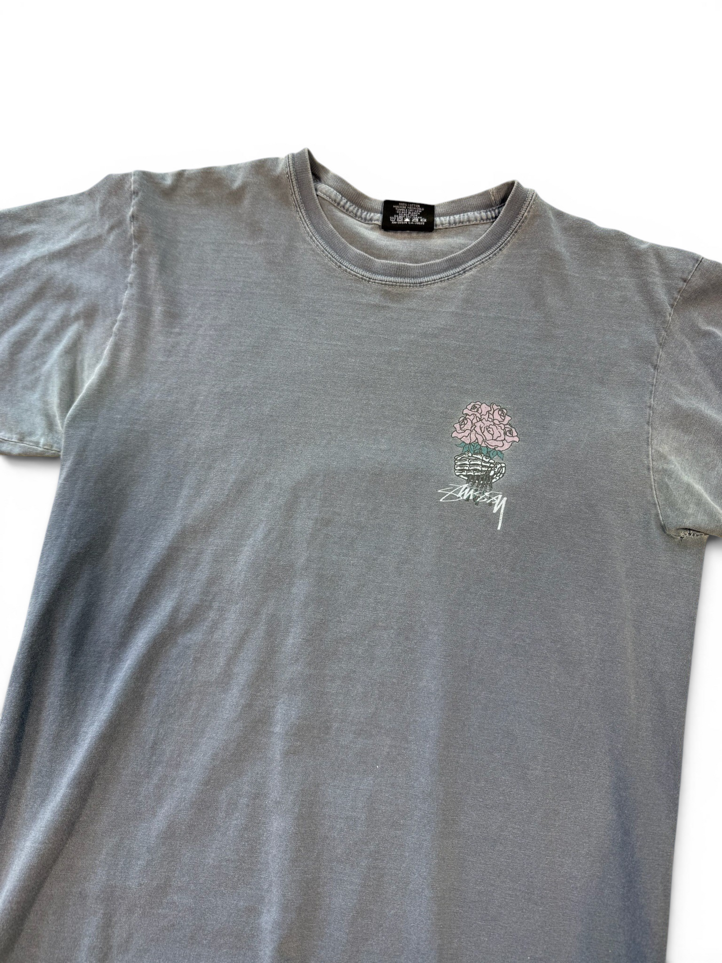 (S) Stussy Skeleton Flowers Tee