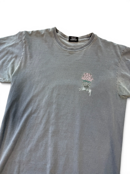 (S) Stussy Skeleton Flowers Tee