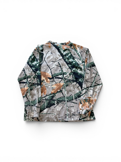(L) Vintage Leaf Camo Long Sleeve Shirt