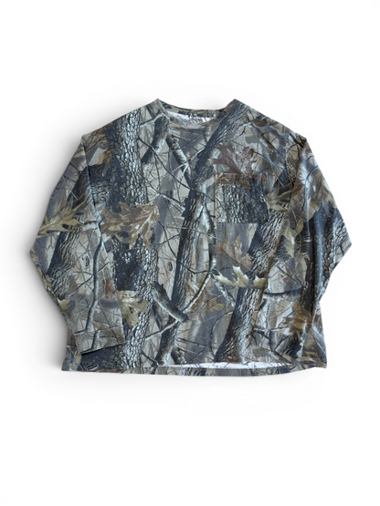 (XXL) Woodland Camo Long Sleeve Shirt