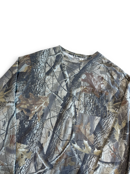 (XXL) Woodland Camo Long Sleeve Shirt