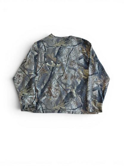 (XXL) Woodland Camo Long Sleeve Shirt
