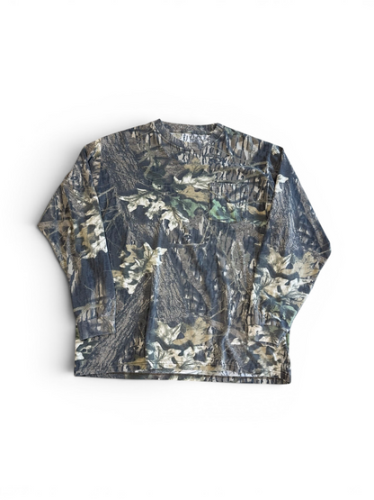 (L) Vintage Mossy Oak Woodland Camo Long Sleeve