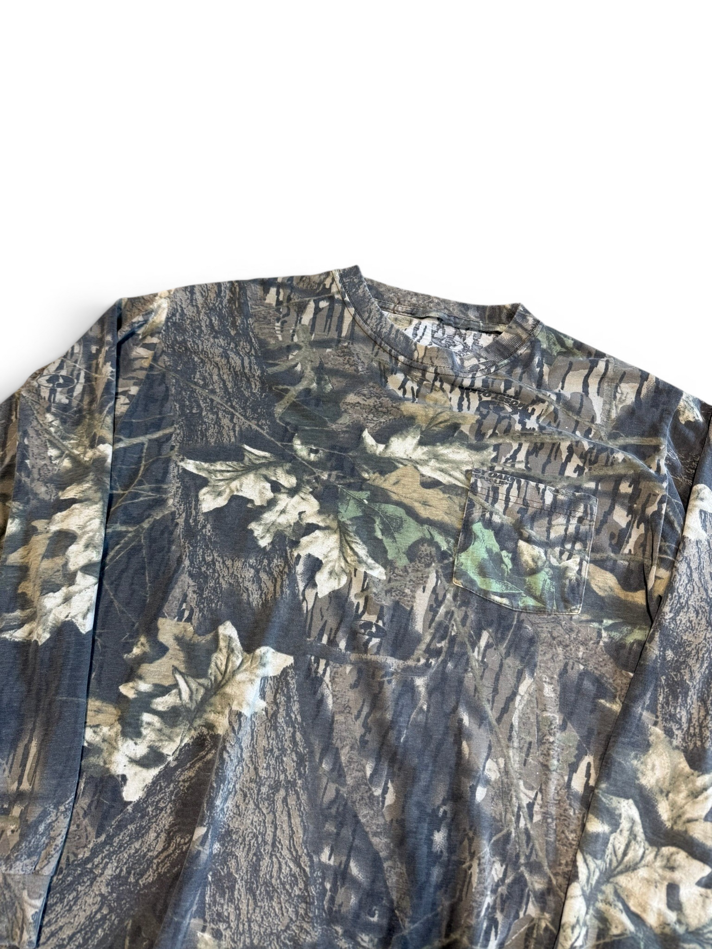 (L) Vintage Mossy Oak Woodland Camo Long Sleeve