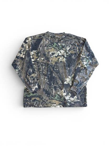 (L) Vintage Mossy Oak Woodland Camo Long Sleeve