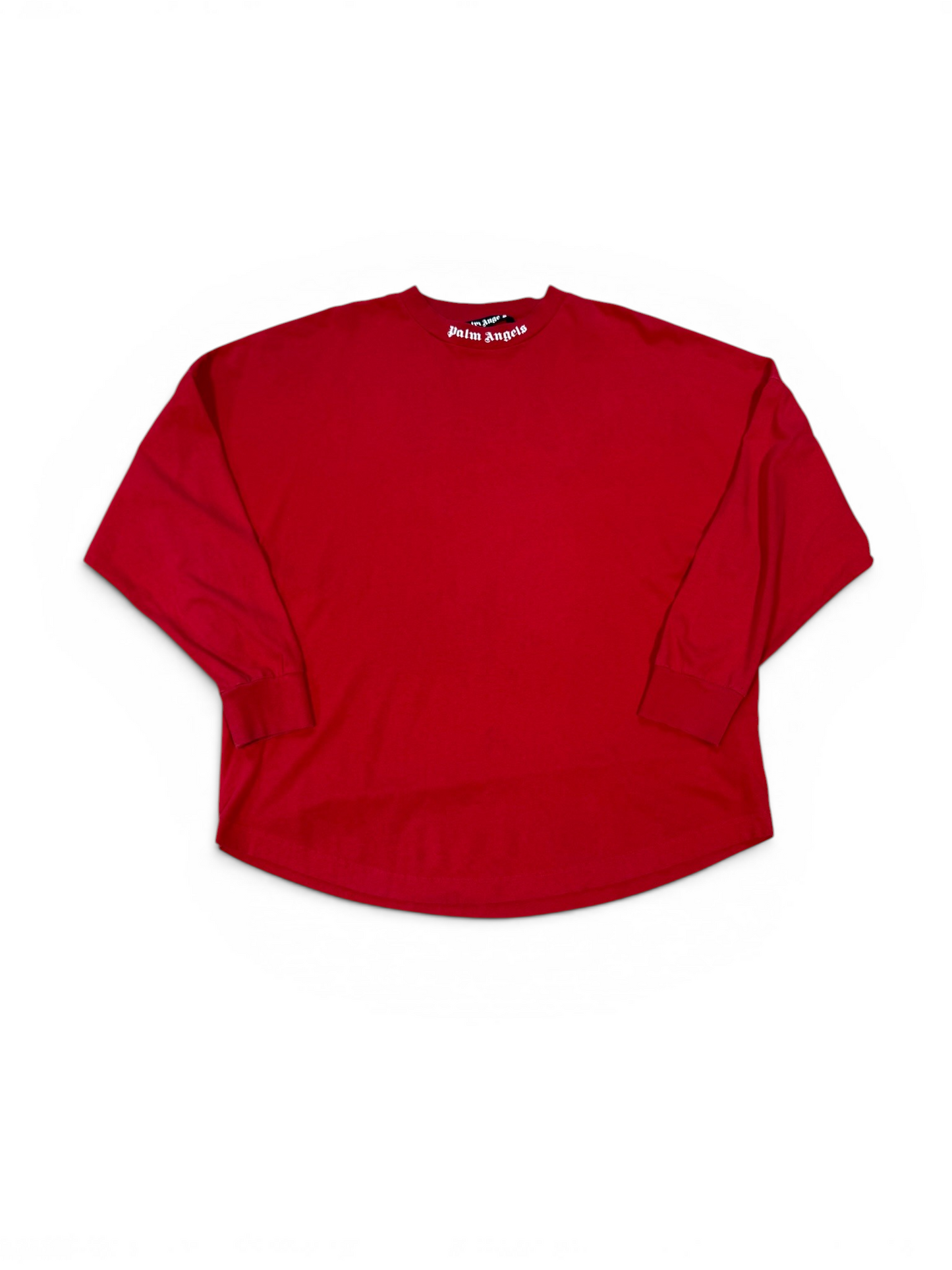 (XXL) Palm Angels Logo Long Sleeve Red