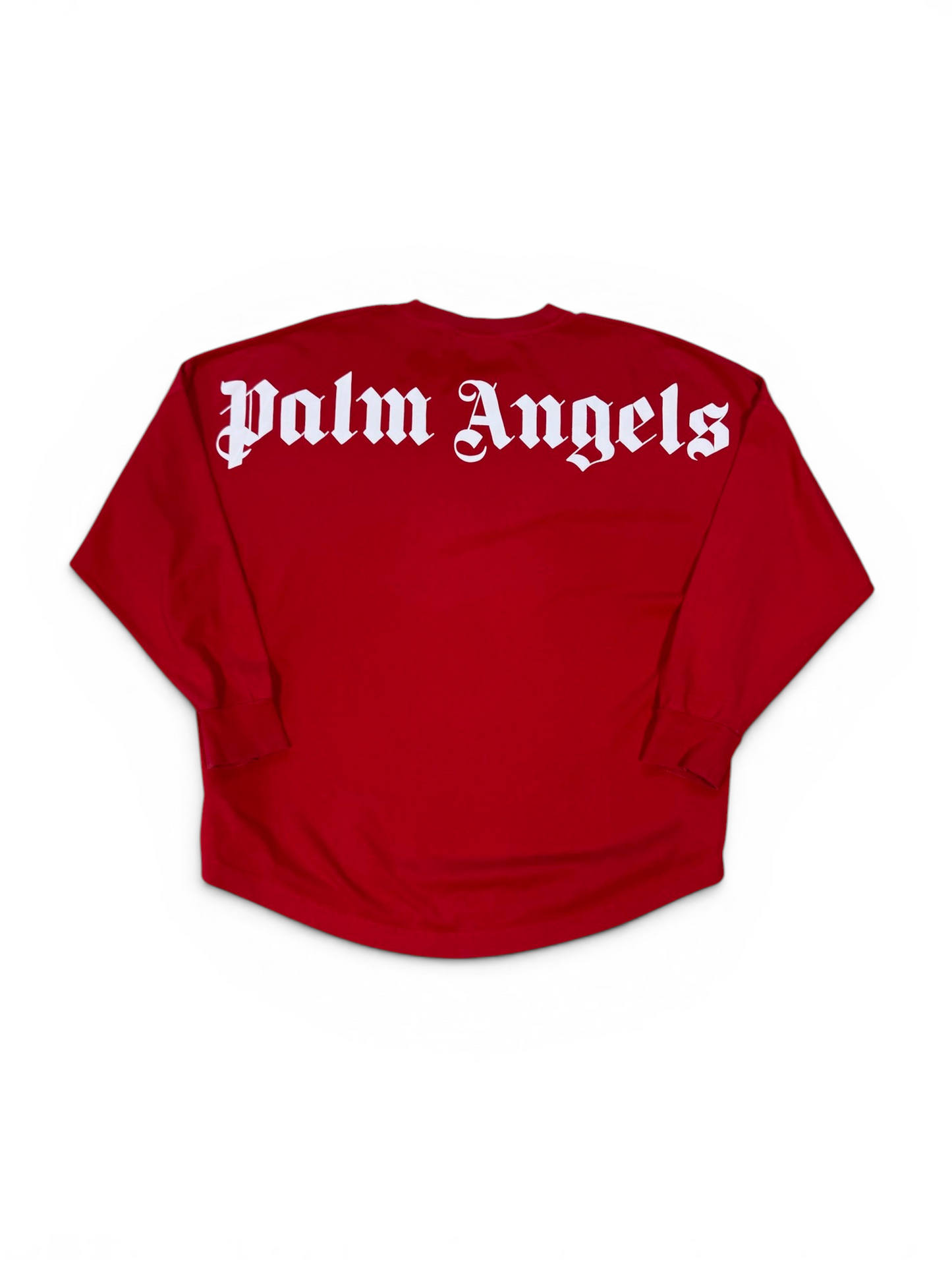 (XXL) Palm Angels Logo Long Sleeve Red