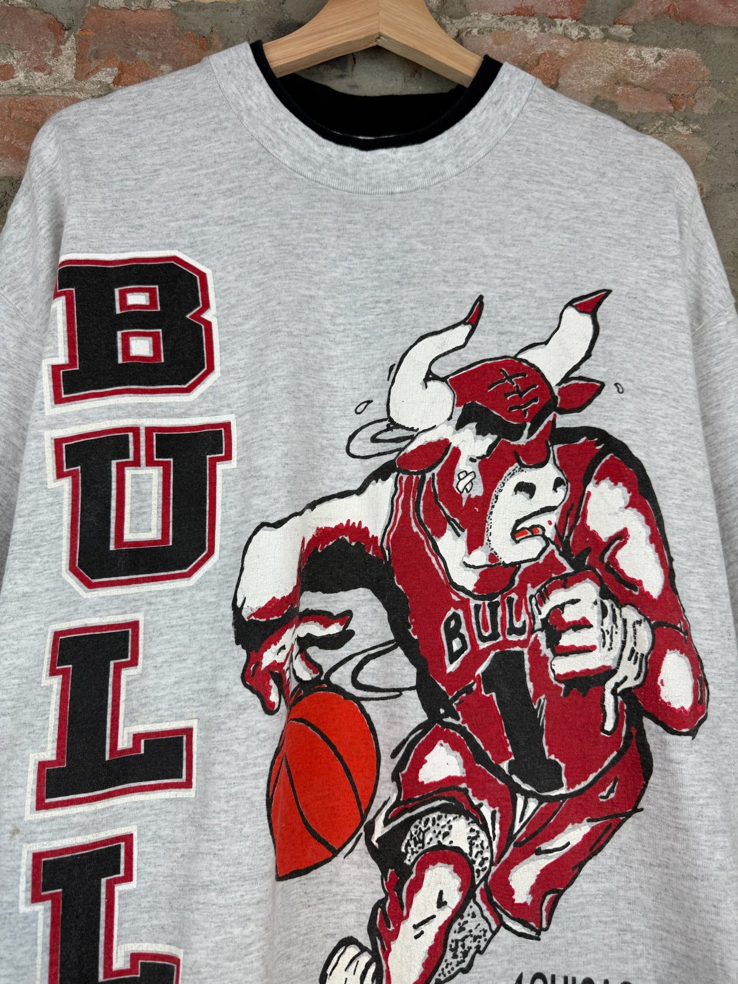 90s Chicago Bulls Signal Double Lined Tee Sz XL