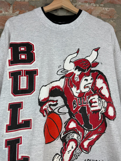 90s Chicago Bulls Signal Double Lined Tee Sz XL