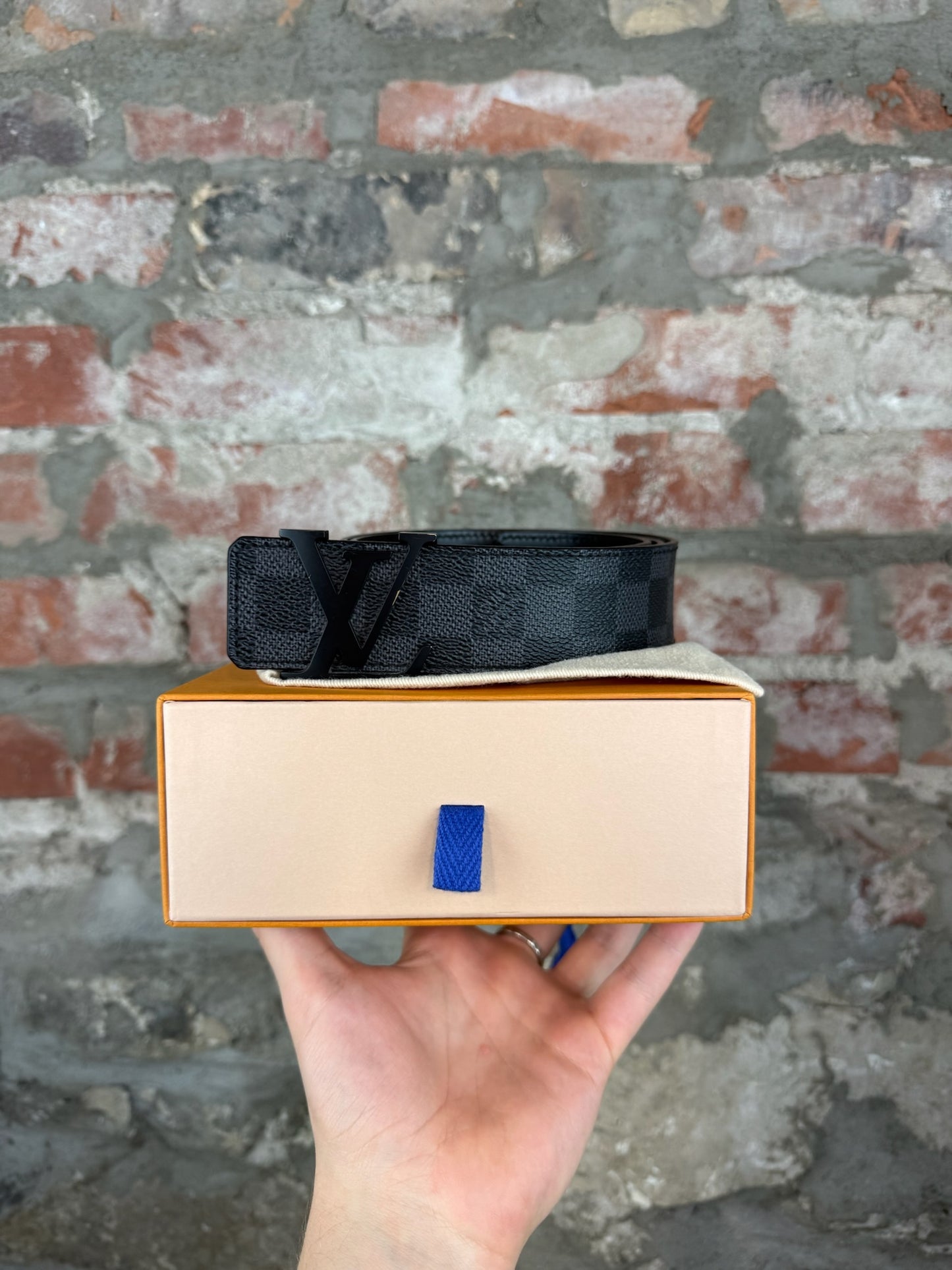 LV Initials Demoflage Belt Sz 34