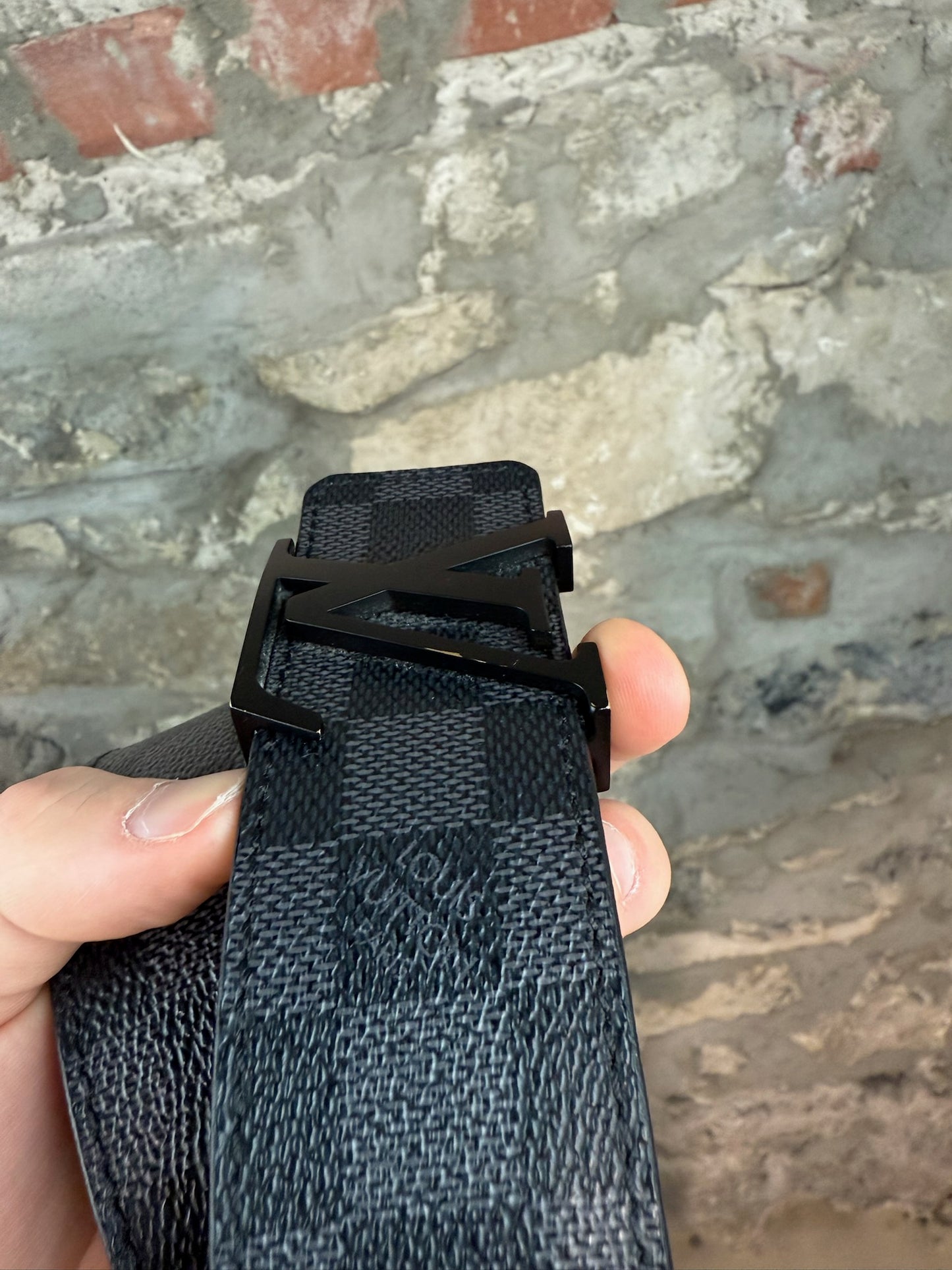 LV Initials Demoflage Belt Sz 34