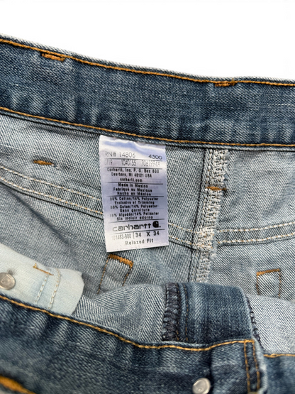 (34x34) Vintage Carhartt Distressed Work Jeans