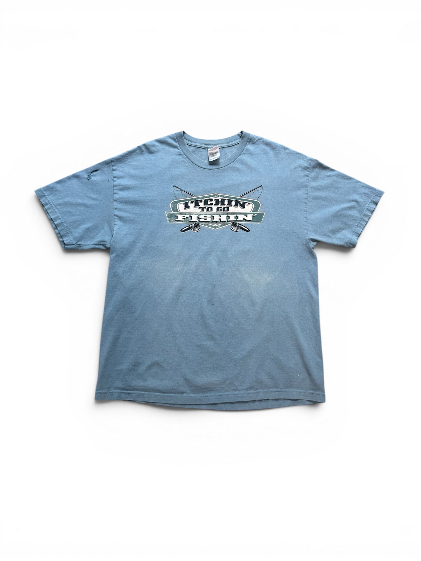 (XL) Vintage Itchin To Go Fishing Tee