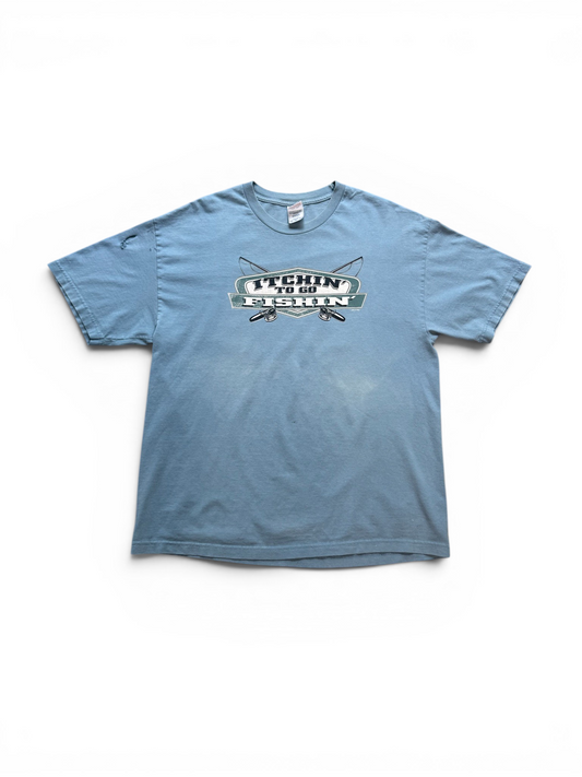 (XL) Vintage Itchin To Go Fishing Tee