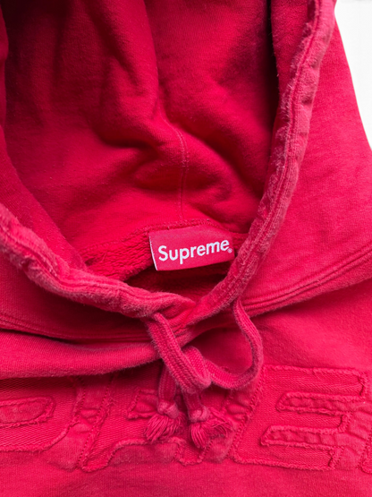(L) Supreme Set In Hoodie Red SS19