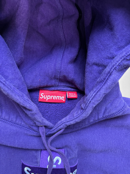 (M) Supreme Cross Bogo Hoodie Purple