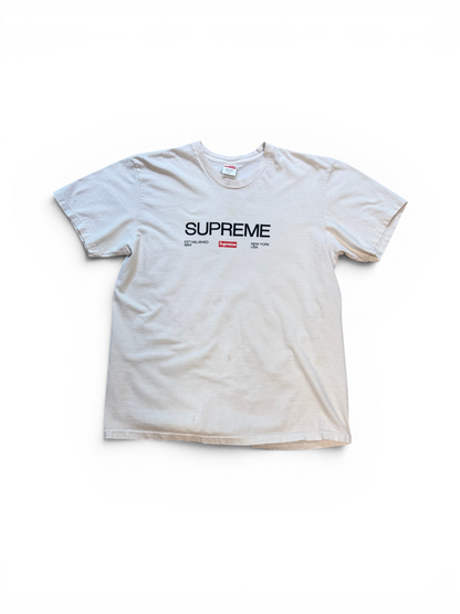 (M) Supreme Est 1994 Tee White