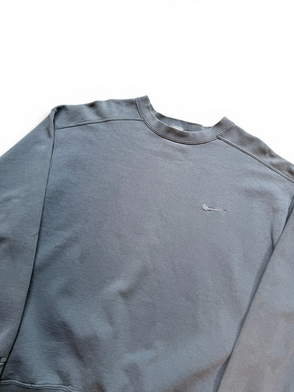 (L) 90s Nike Faded Blue Crewneck
