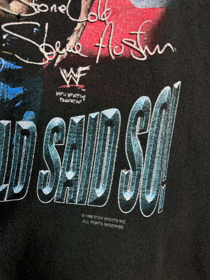 1998 Stone Cold Said So Black Tee Sz XL