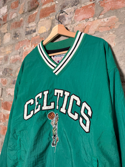 Vtg Boston Celtics Champion Windbreaker Sz XL