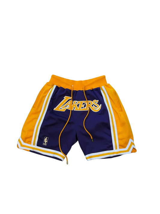 (S) Just Don x Mitchell & Ness Lakers Shorts