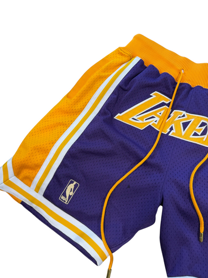 (S) Just Don x Mitchell & Ness Lakers Shorts